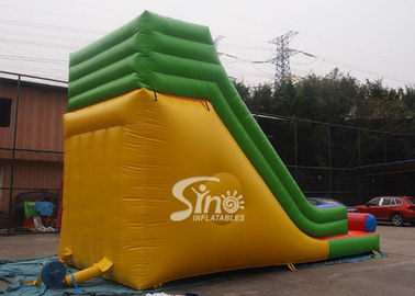 Outdoor 19'' High Rainbow Kids Inflatable Slide With Front Load Stopper For Parties