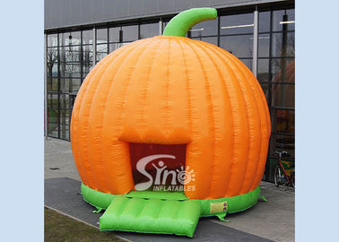 Halloween Pumpkin Inflatable Bounce Houses For Kids Party Outdoor Use