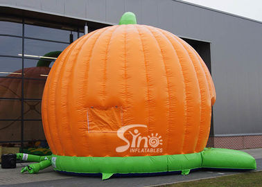 Halloween Pumpkin Inflatable Bounce Houses For Kids Party Outdoor Use