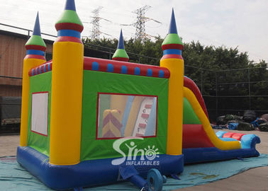 5in1 colorful commercial kids inflatable combo game with slide for outdoor from guangzhou inflatables