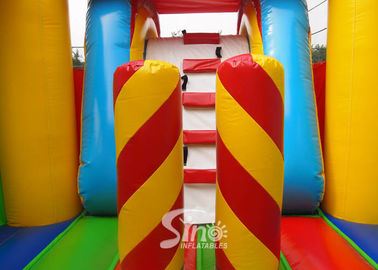 5in1 colorful commercial kids inflatable combo game with slide for outdoor from guangzhou inflatables