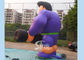Purple Shirt Advertising Inflatables Muscle Man Commercial Grade for promotion used