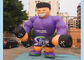 Purple Shirt Advertising Inflatables Muscle Man Commercial Grade for promotion used