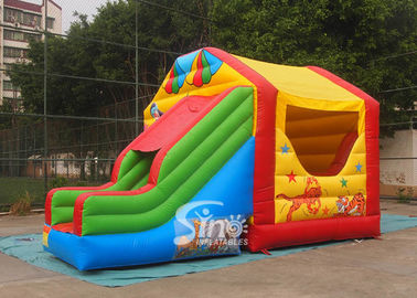 Commercial kids safari park inflatable jumping castle with slide coming with certified blower