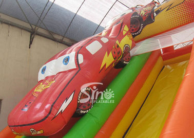 6m high kids extreme speed race inflatable car slide for kids outdoor entertainment