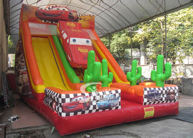 6m high kids extreme speed race inflatable car slide for kids outdoor entertainment