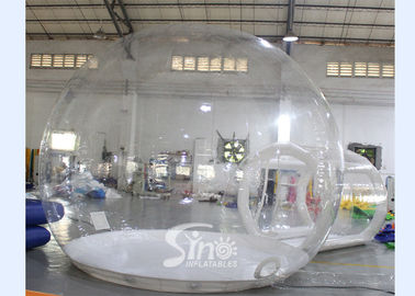 4m Outdoor Transparent Inflatable Camping Bubble Tent With Frame Tunnel Entrance