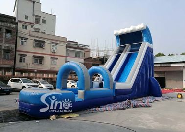 Outdoor Blow Up Commercial Big Kids Inflatable Water Slides For Water Park 0.55mm Pvc Tarpaulin