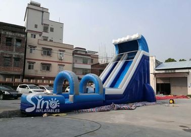 Outdoor Blow Up Commercial Big Kids Inflatable Water Slides For Water Park 0.55mm Pvc Tarpaulin