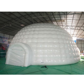 12m Giant Blow Up Hot Seal White Inflatable Igloo Dome Tent With 0.6mm Pvc Tarpaulin Material