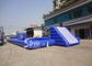 Funny Children Inflatable Games , Blue Inflatable Water Soap Soccer Field
