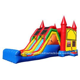 4 In 1 Amusement Park Inflatable Bounce Houses Rentals EN14960 Approvals