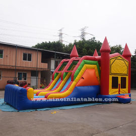 4 In 1 Amusement Park Inflatable Bounce Houses Rentals EN14960 Approvals