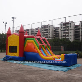 4 In 1 Amusement Park Inflatable Bounce Houses Rentals EN14960 Approvals