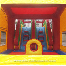 4 In 1 Amusement Park Inflatable Bounce Houses Rentals EN14960 Approvals