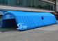 Blue Long Inflatable Tunnel Tent With Double N Quadruple Stitching