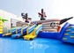 Amazing Shark And Pirate Inflatable Water Park With Big Pool
