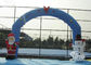 Outdoor 8x4m advertising Inflatable Christmas arch with Santa Claus N Snowman attached