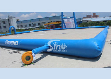 45x30m mobile giant inflatable rugby football field for children N adults from China inflatable manufacturer