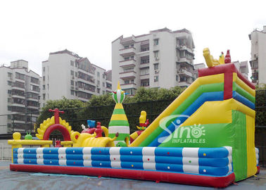 20x10m outdoor kids giant inflatable amusement park made of 1st class pvc tarpaulin from China inflatable manufacturer