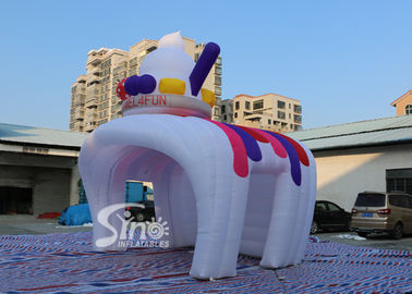 Custom inflatable ice cream kiosk stand both tent with LED light cover for Advertising Activities