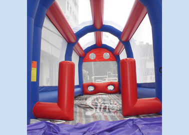 Outdoor commercial Kids N adults inflatable football assault course for interactive games