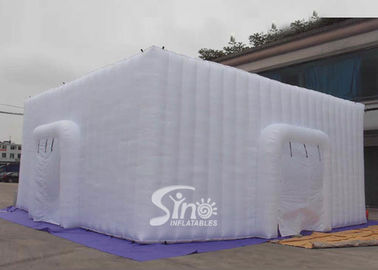 11x11 m big party or event inflatable cube tent with 4 doors made of best pvc coated nylon