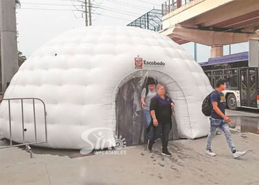 Mobile Blow Up Sanitizing Igloo Dome Inflatable Disinfection Tent Tunnel For Covid -19 Emergency Outdoor