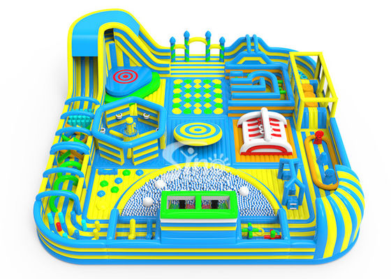 35x35m The Biggest  Indoor Playground Inflatable Theme Park For Kids N Adults Amusement Park