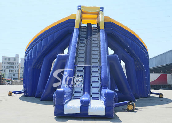 10 meters high adults giant inflatable triple water slide with EN14960 certifed for adults outdoor water entertainments