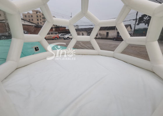 4m Portable Clear Honeycomb Inflatable Camping Tent With Airtight Frame For Family Tours Or Camps