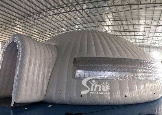 Blow Up Airtight White Weding Inflatable Igloo Dome Tent With Transparent Windows For Indoor N Outdoor Party Events