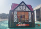Mobile Portable Pop Up English Inflatable Pub House With Full Digital Printing And Roll Up Fly Screen