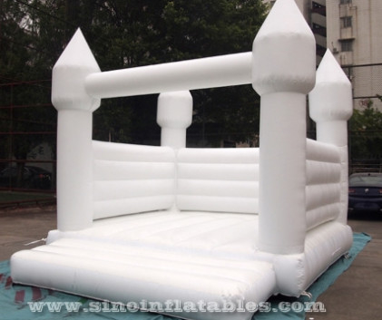 13'X13' Adults All White Wedding Bounce House With EN14960 Certified For Wedding Parties From China Inflatable Factory