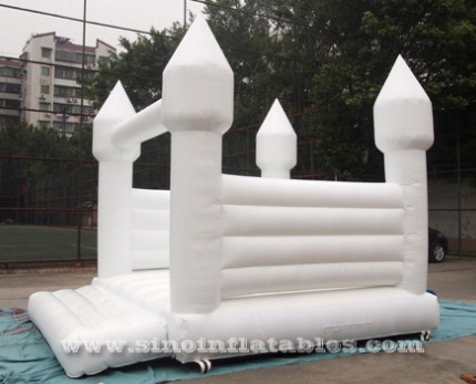 13'X13' Adults All White Wedding Bounce House With EN14960 Certified For Wedding Parties From China Inflatable Factory