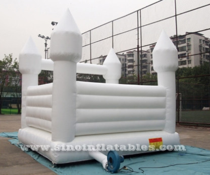 13'X13' Adults All White Wedding Bounce House With EN14960 Certified For Wedding Parties From China Inflatable Factory