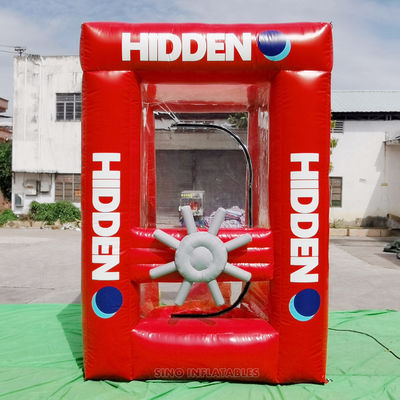 2x2m cash cube inflatable money machine with custom logo printed for kids N adults fun parties or entertainment